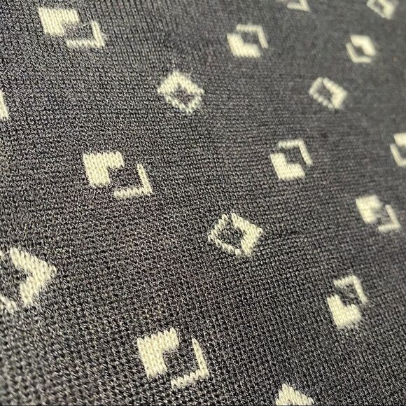 Ralph Lauren Spring *07 Black & Cream Cashmere Blend 3D Cube V-Neck Sweater Vest - Picture 17 of 17